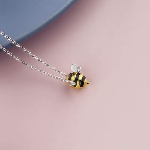 LIMITED EDITION STERLING SILVER BEE NECKLACE