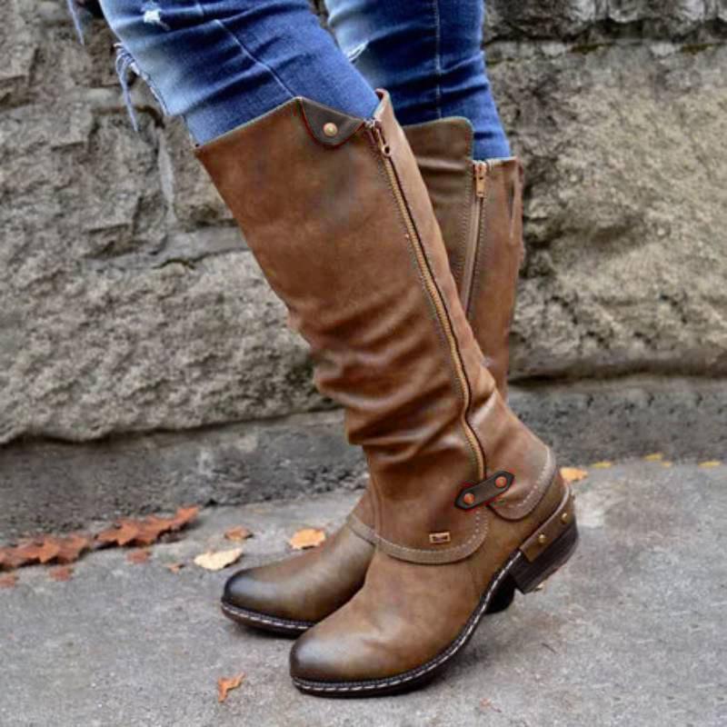 Women's Cowboy Knee Boots Punk Boots  ◤80%Off Flash Sale ◢