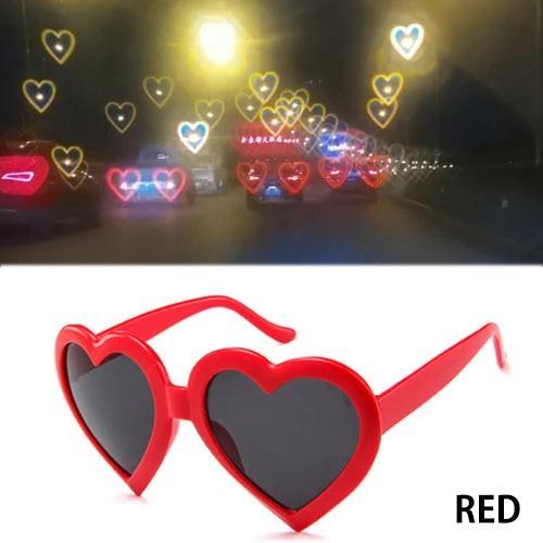 Heart Effect Diffraction Sunglasses-Surprise your lover