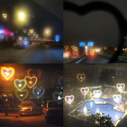 Heart Effect Diffraction Sunglasses-Surprise your lover