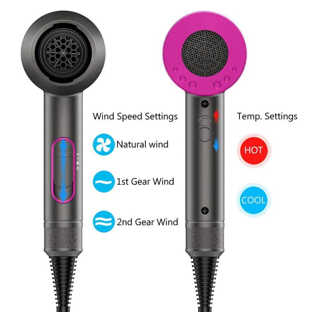Hair Dryer, 2000W Ionic Blow Dryer Professional Hairdryer with Diffuser