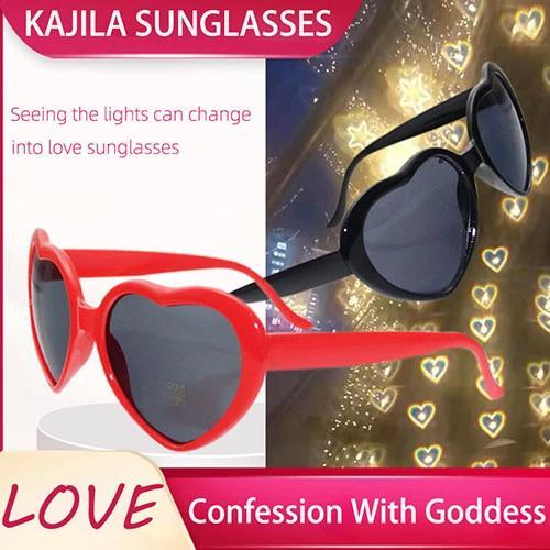Heart Effect Diffraction Sunglasses-Surprise your lover