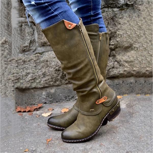 Women's Cowboy Knee Boots Punk Boots  ◤80%Off Flash Sale ◢