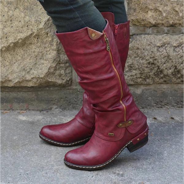 Women's Cowboy Knee Boots Punk Boots  ◤80%Off Flash Sale ◢