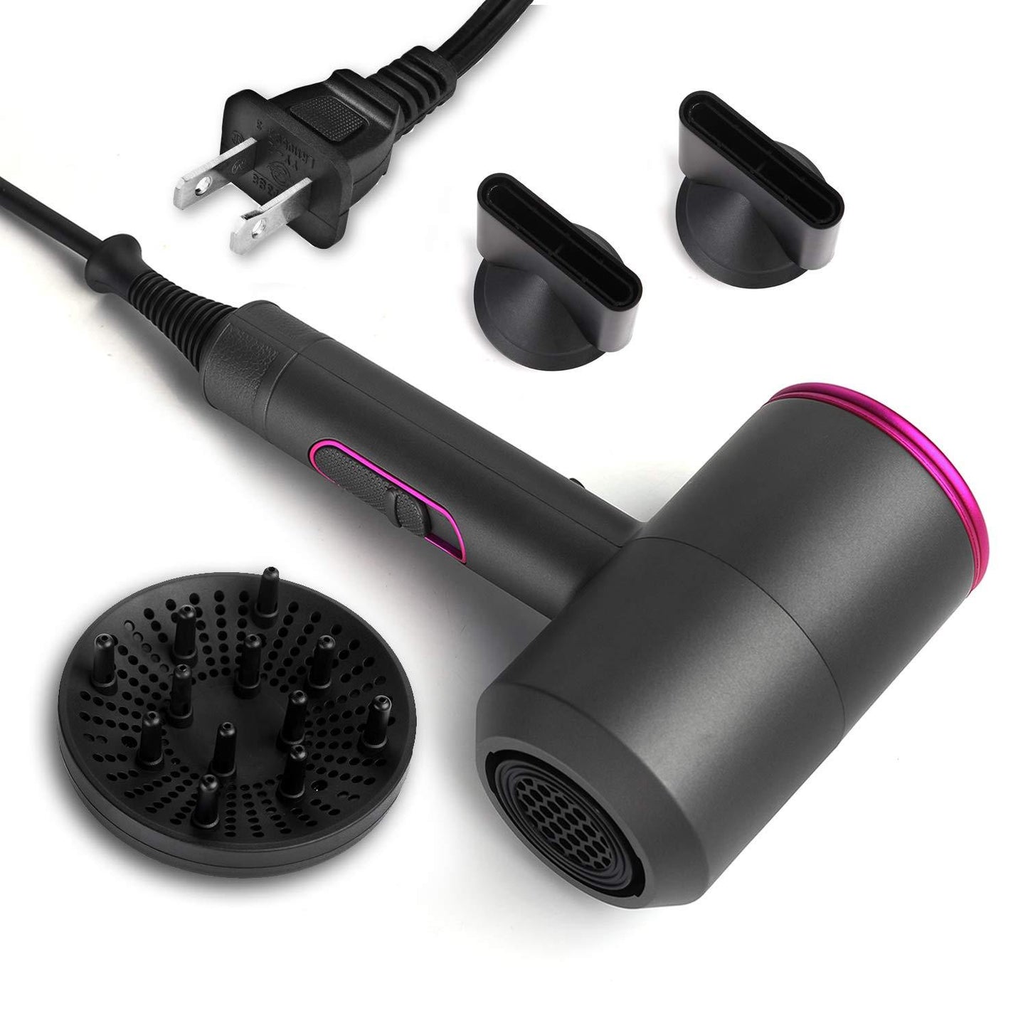 Hair Dryer, 2000W Ionic Blow Dryer Professional Hairdryer with Diffuser