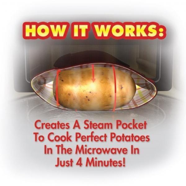 Microwave Potato Bag - Perfect Oven Baked Potatoes in just 4 Minutes