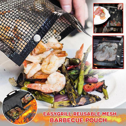 （40% OFF）EasyGrill Reusable Mesh Barbecue Pouch
