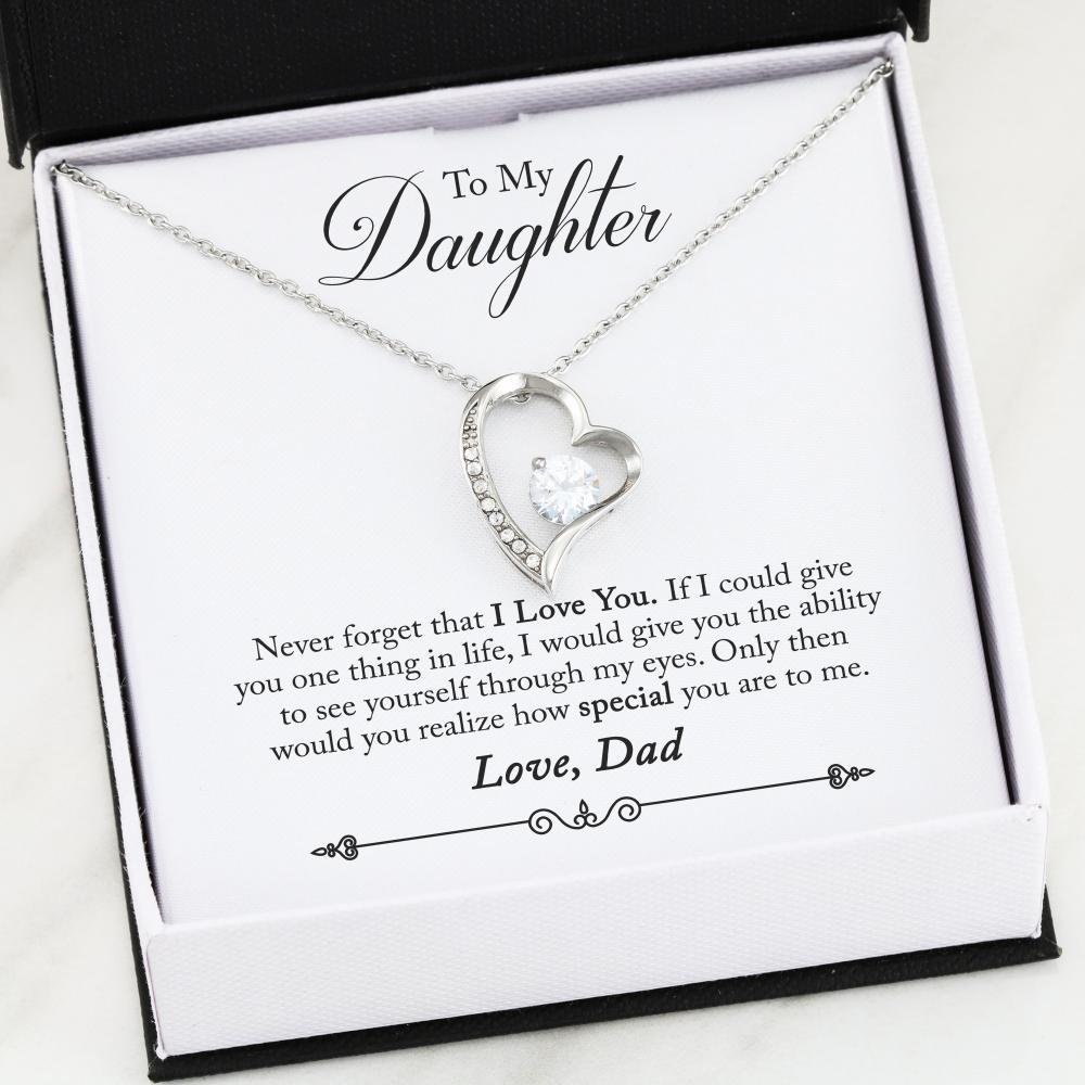 "TO MY DAUGHTER" FOREVER LOVE NECKLACE (FROM DAD)