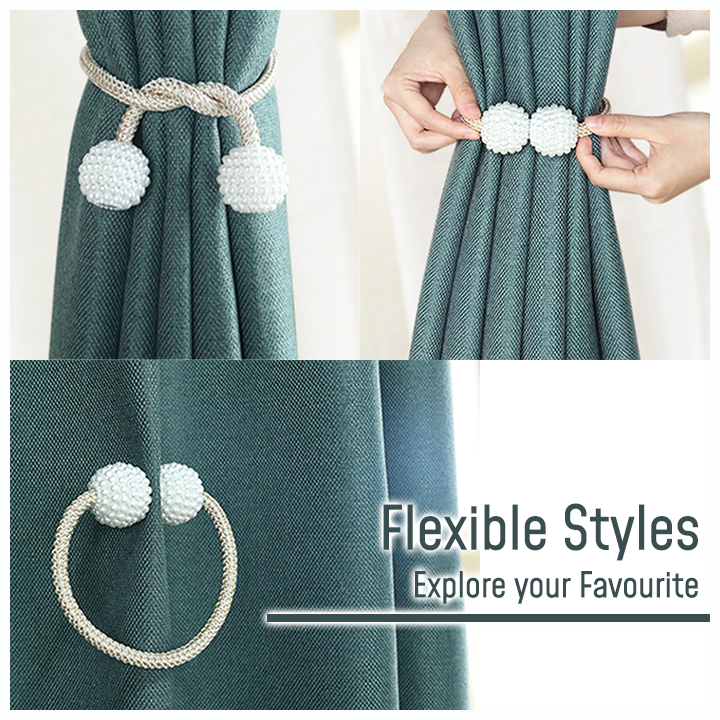 EasySnap Nordic Magnetic Curtain Tiebacks (2pcs)